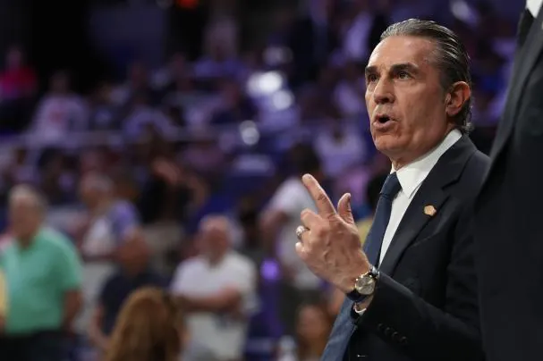 Sergio Scariolo, aún entrenador del Real Madrid.