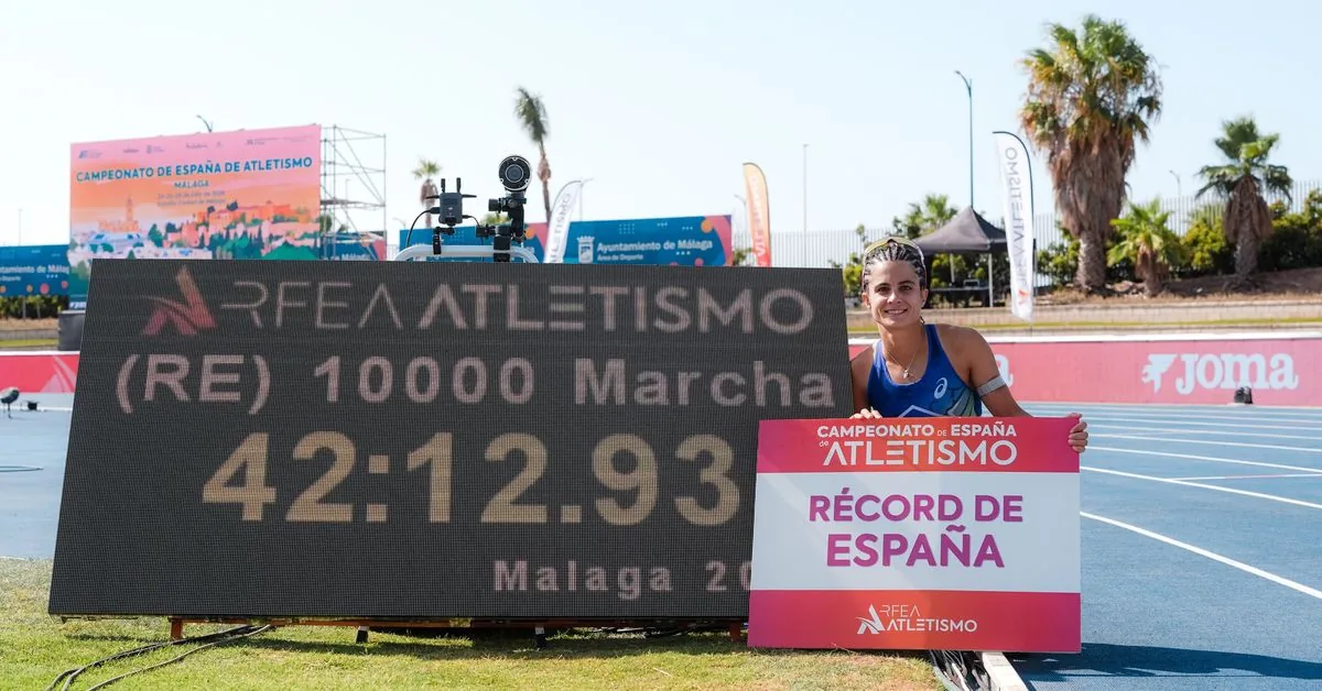 María Pérez récord de España de 10000 metros marcha