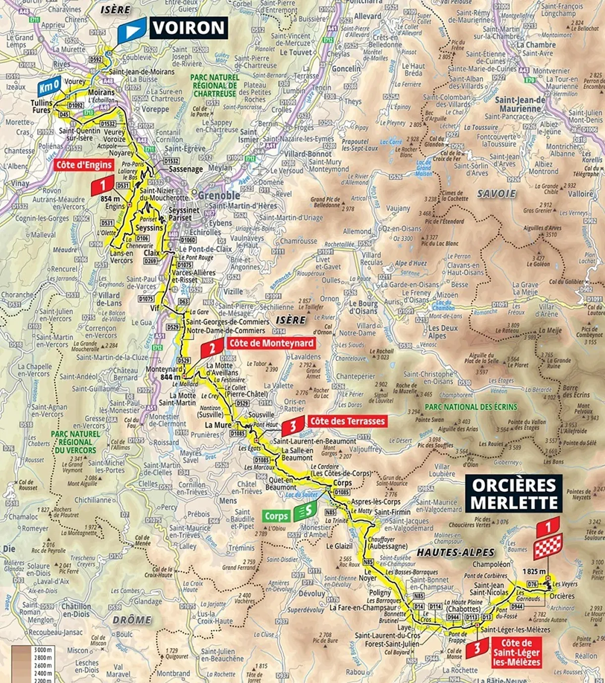 Mapa Etapa 18 Tour 2026.