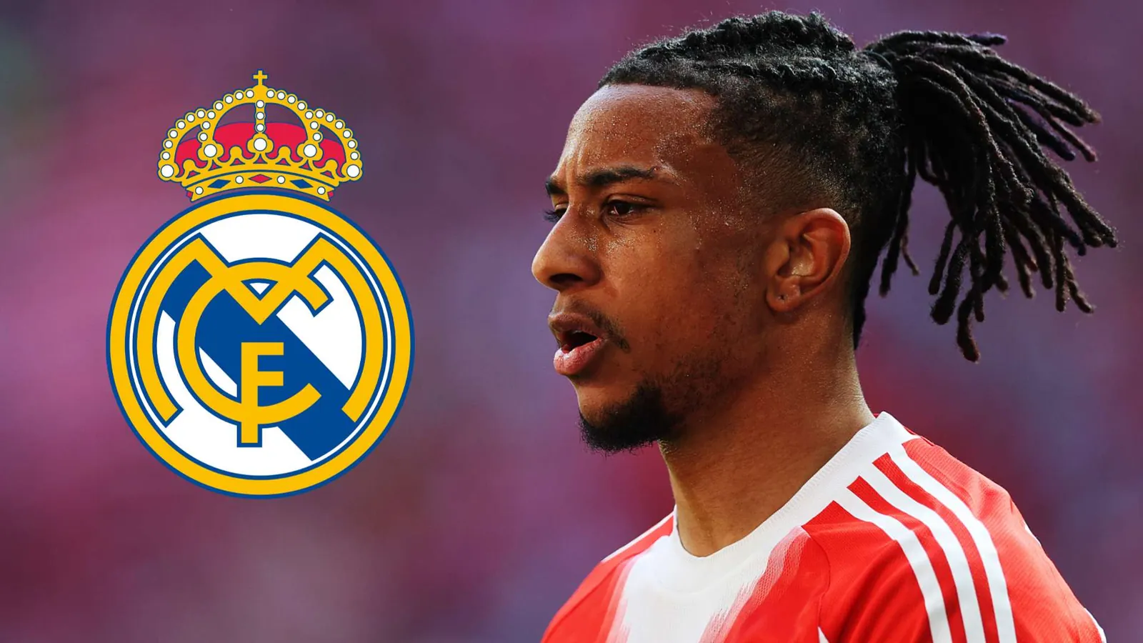 Michael Olise Real Madrid crest