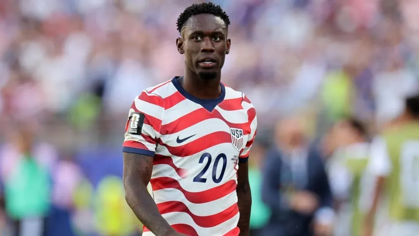 Balogun jugando con Estados Unidos