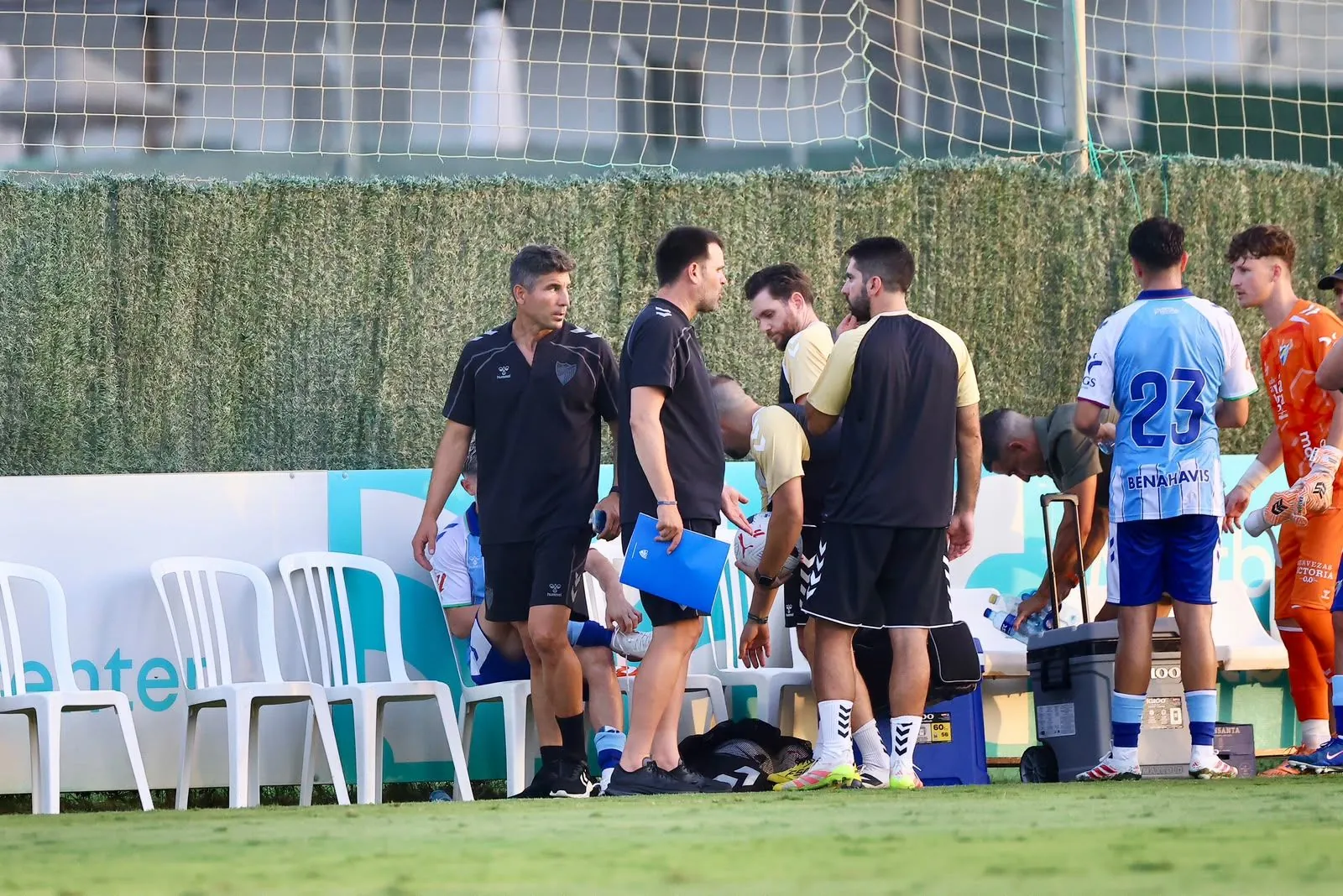 Funes, en un momento del Málaga CF-Al-Ittihad