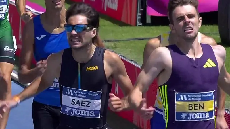 Adrián Ben y Marina Martínez se coronan reyes nacionales de 1.500 en Málaga