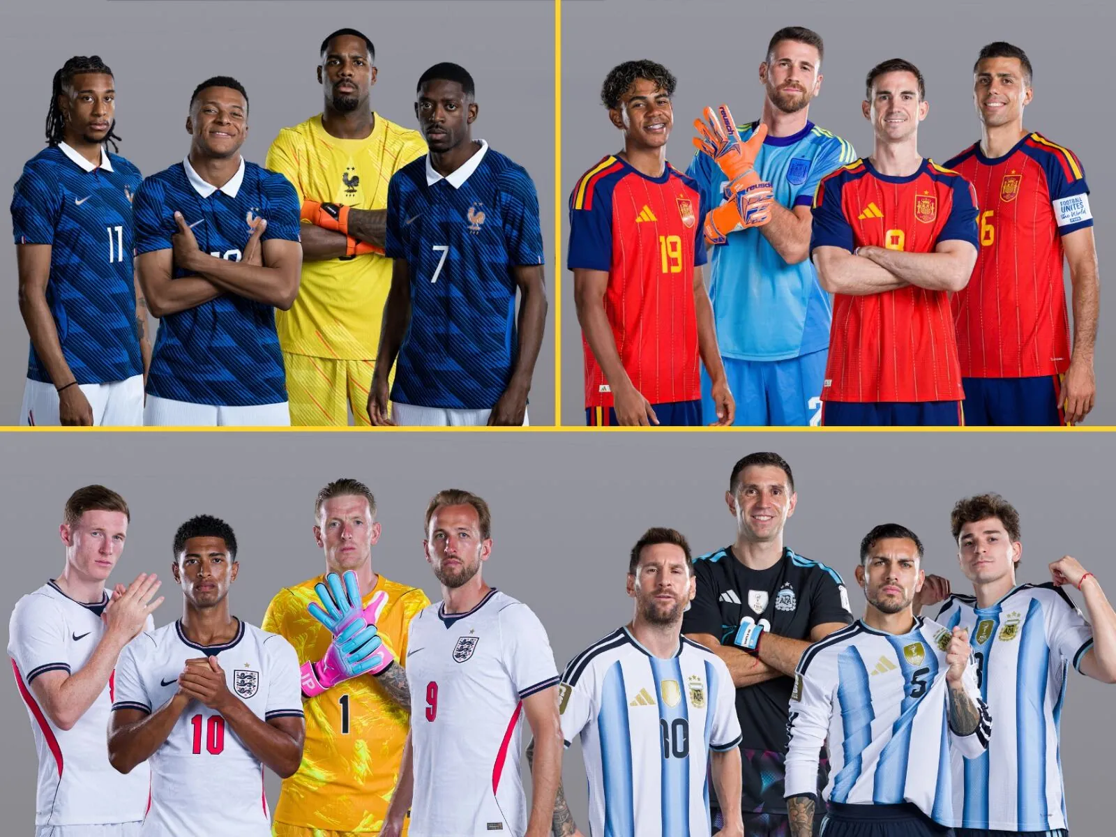 Francia, España, Inglaterra y Argentina: los cuatro semifinalistas del Mundial 2026