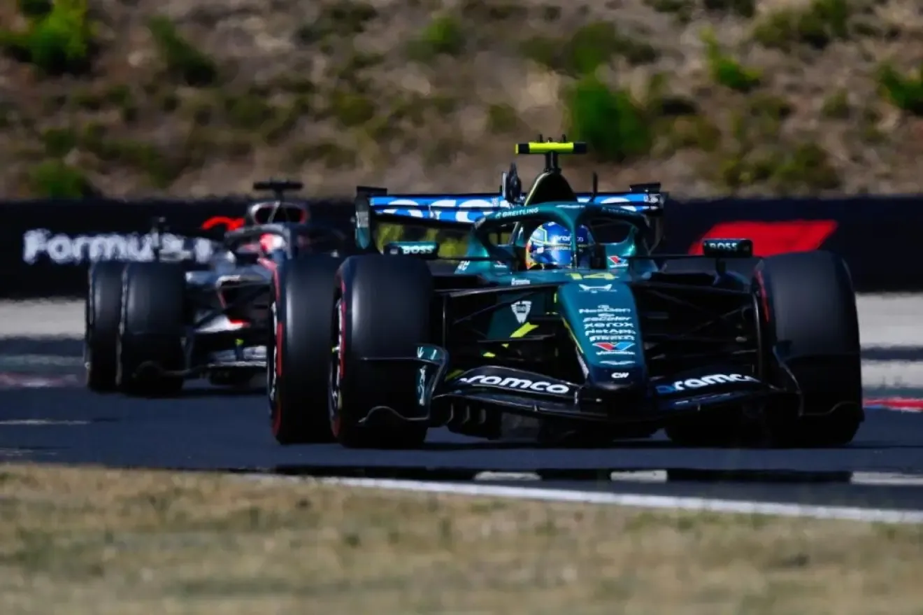 Alonso, en carrera.