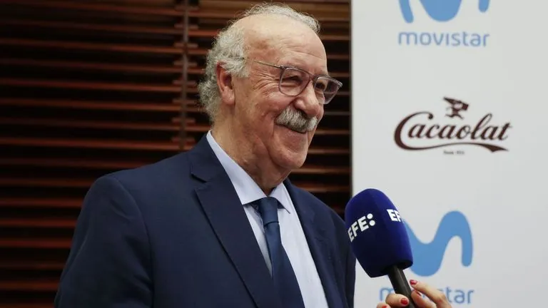Vicente del Bosque, durante la presentación de un campus en Madrid el pasado mes de marzo.