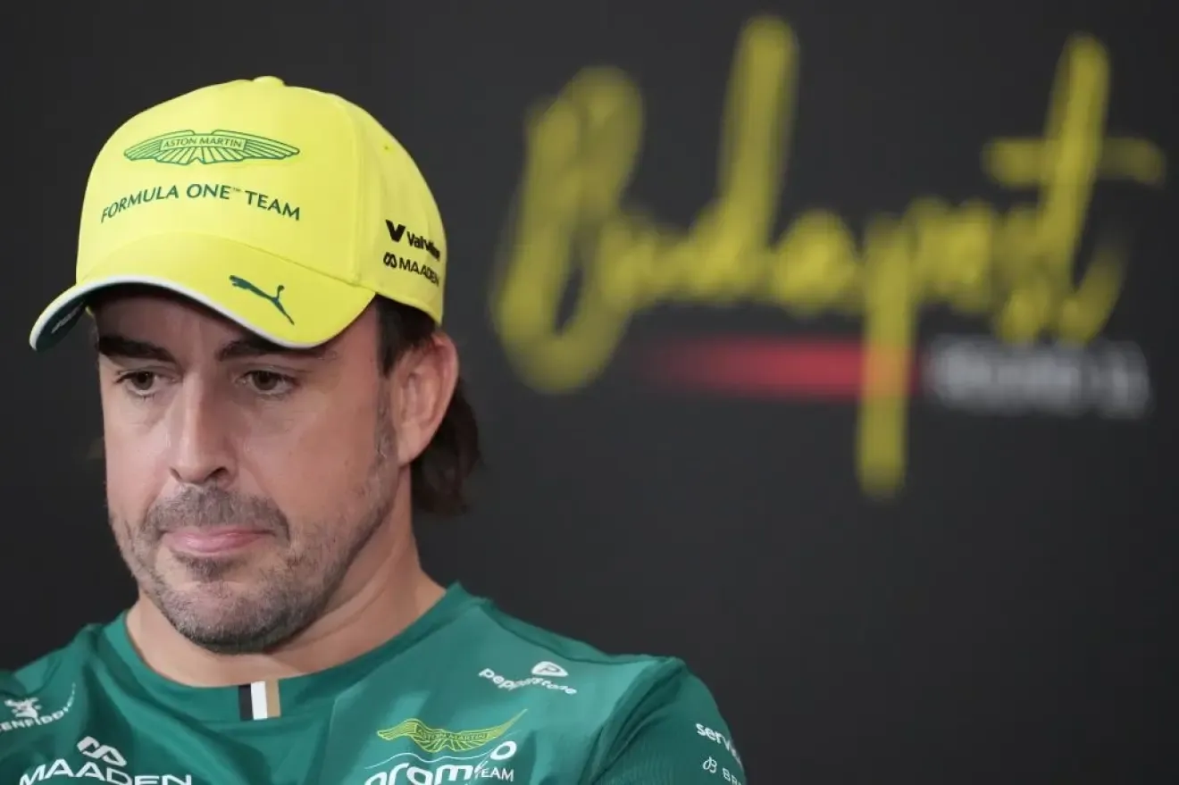 Alonso, en la rueda de prensa.