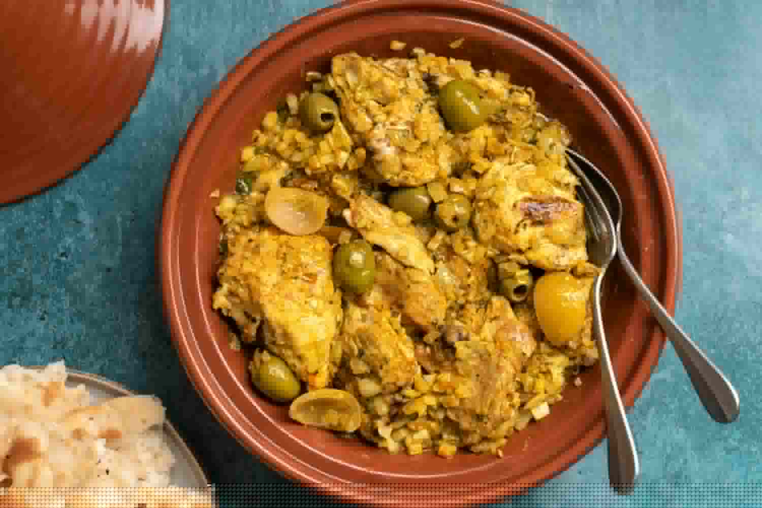 Moroccan Chicken Tajin with Olives and Preserved Lemons
