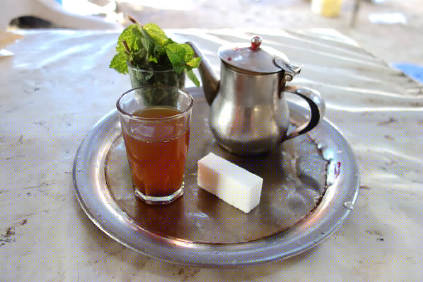 Moroccan strong mint tea called Berber whiskey