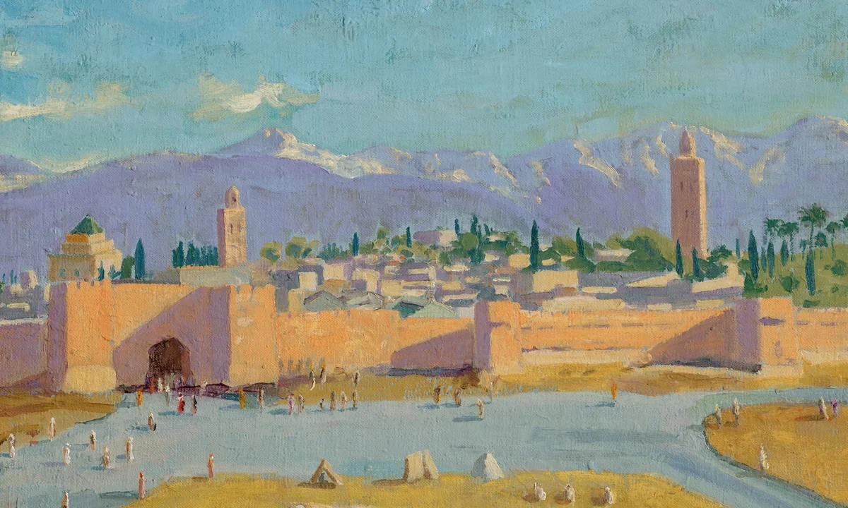 Winston Churchill's painting of Marrakech