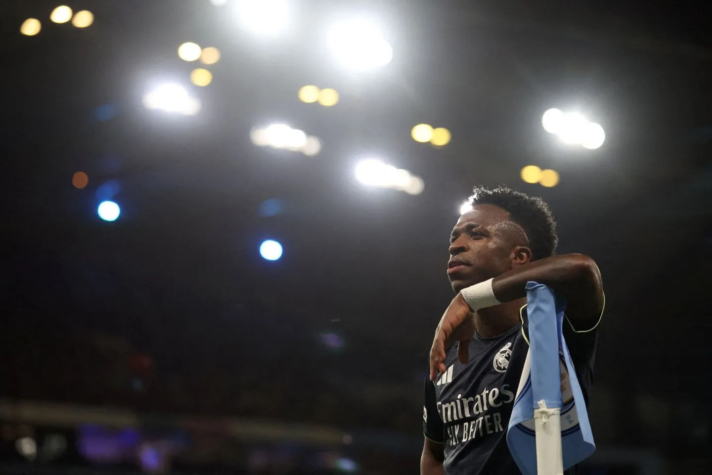 Foto: Vini celebra un tanto la pasada temporada. (Reuters/Scott Heppell)