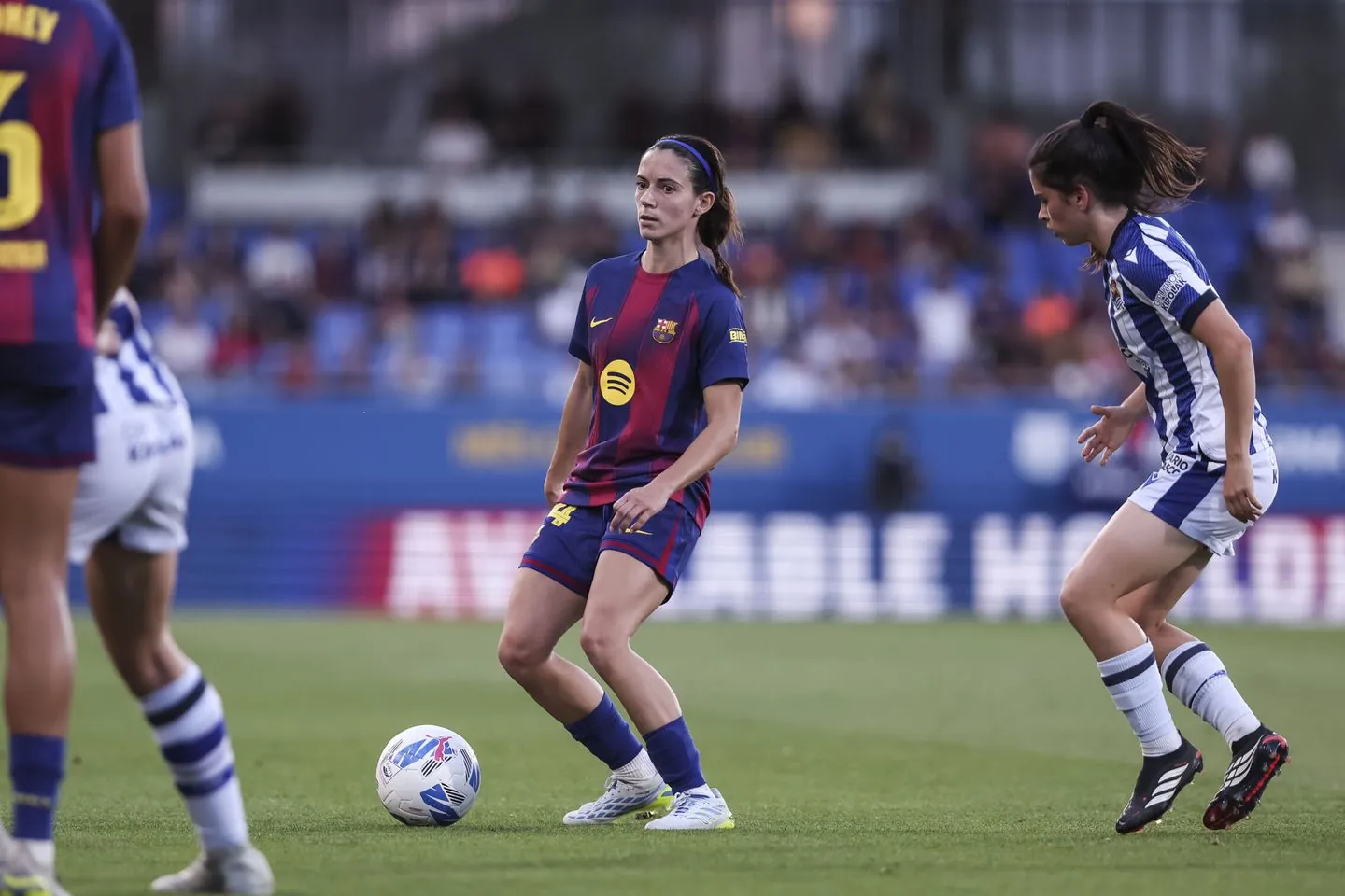 Foto: Aitana en un partido contra la Real Sociedad. (Europa Press)