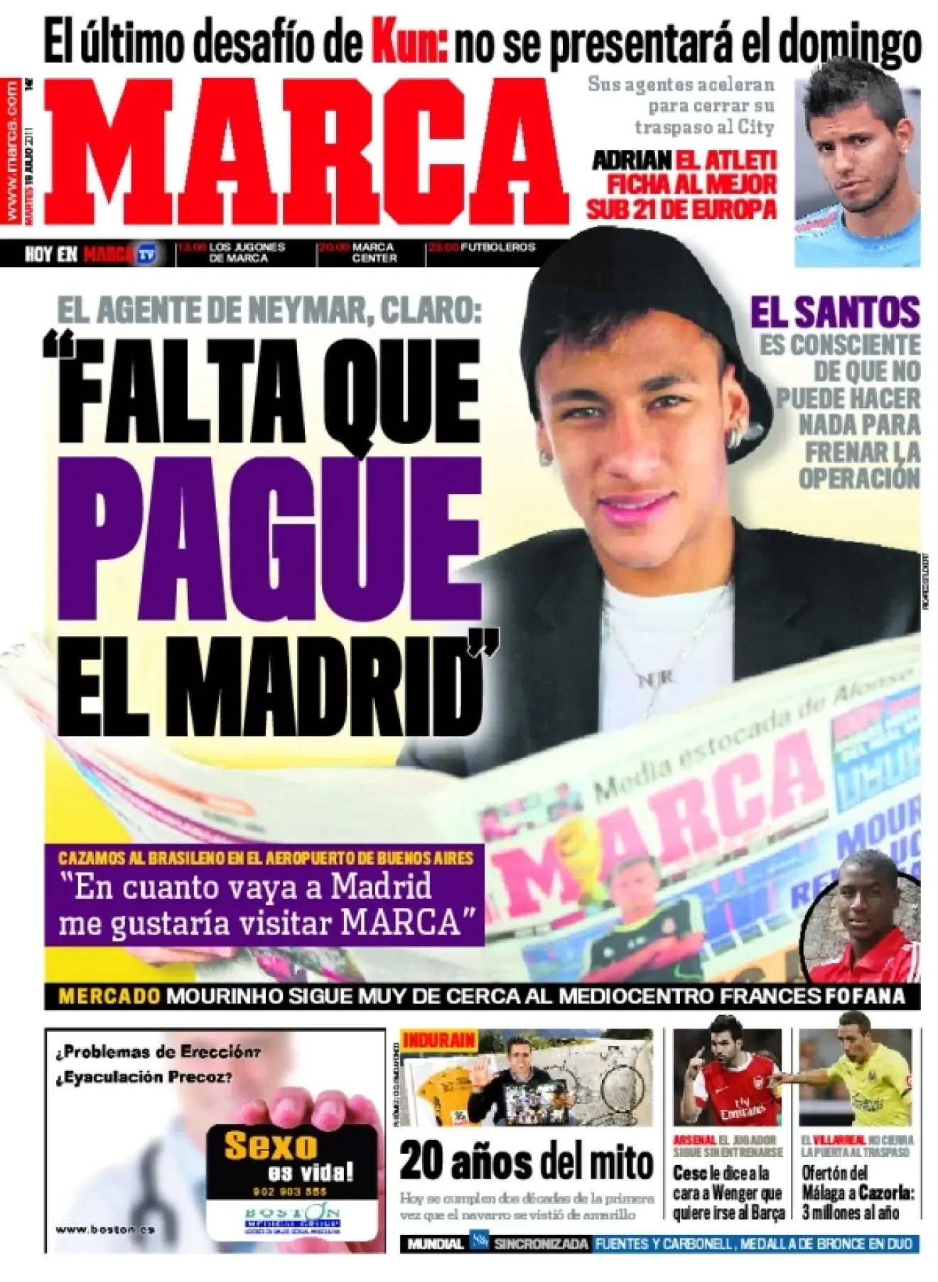 Portada Marca de Neymar